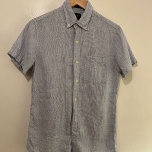 J. Crew Linen Striped Shirt
